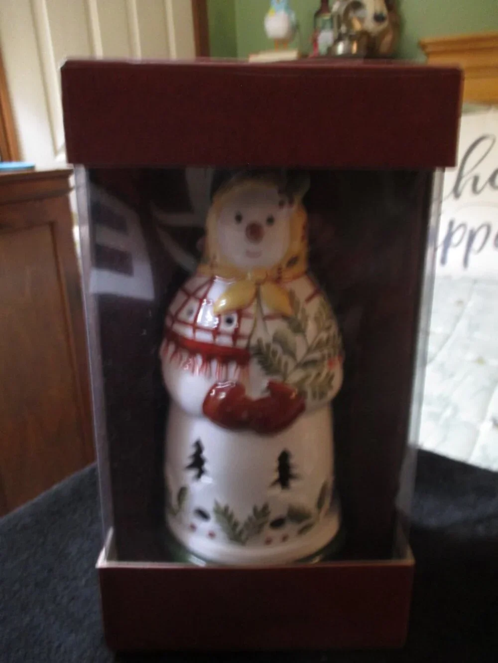 Villeroy and Boch Ceramic Mrs Snowman Tea Light Candle Holder